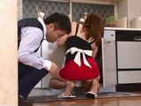 Maids Too Short Skirt Attracts Attention Of Bosses Horny Son Matsuzaka Miki